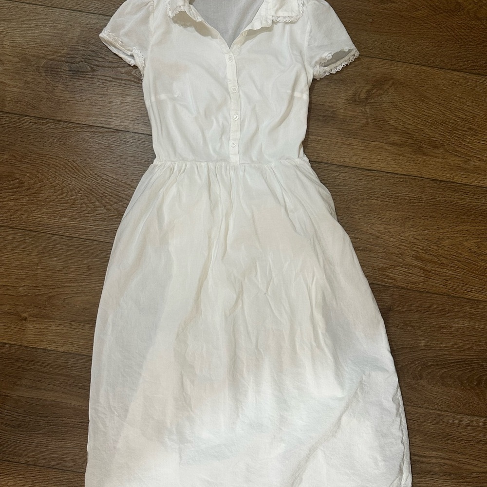 Reformation Ula white midi dress women’s size 4